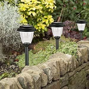 Solar Outdoor Pathway Lights Matt Black Stainless Steel Painted LED Lights for Garden Landscape Path Yard Driveway (black-8pack)-VerdiqueGarden