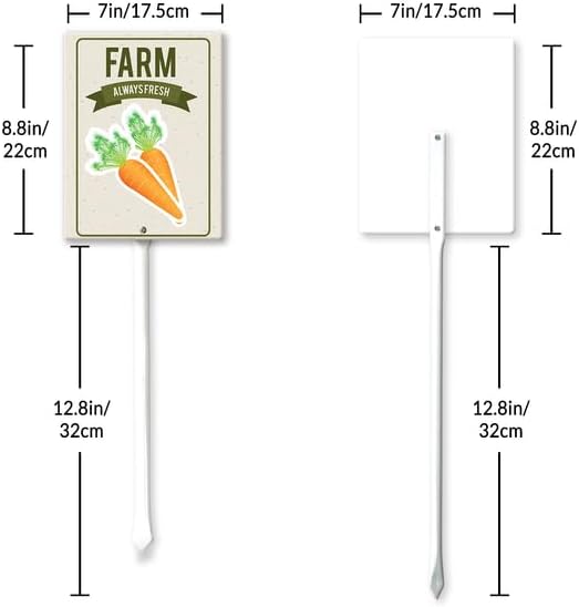 Eveokoki Aluminum Seed & Plant Labels - Plant Markes for Seedlings-Plant Tags for Pots - Garden Signs for Vegetable - Durable Markers for Plants Outdoor Waterproof - Garden Decor for Farmhouse-VerdiqueGarden
