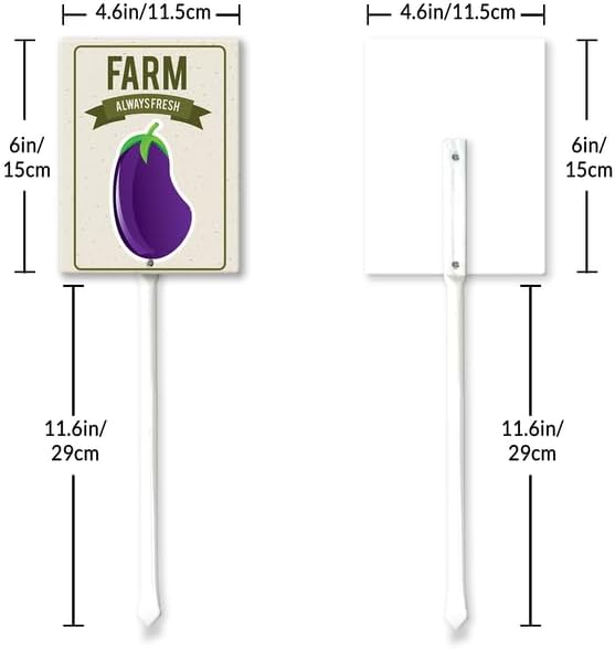 Eveokoki Aluminum Seed & Plant Labels - Plant Markes for Seedlings-Plant Tags for Pots - Garden Signs for Vegetable - Durable Markers for Plants Outdoor Waterproof - Garden Decor for Farmhouse-VerdiqueGarden