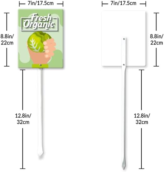 Eveokoki Aluminum Seed & Plant Labels - Plant Markes for Seedlings-Plant Tags for Pots - Garden Signs for Vegetable - Durable Markers for Plants Outdoor Waterproof - Garden Decor for Farmhouse-VerdiqueGarden