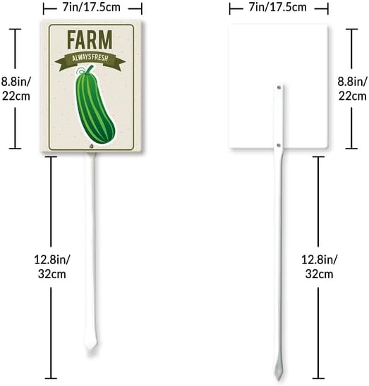 Eveokoki Aluminum Seed & Plant Labels - Plant Markes for Seedlings-Plant Tags for Pots - Garden Signs for Vegetable - Durable Markers for Plants Outdoor Waterproof - Garden Decor for Farmhouse-VerdiqueGarden