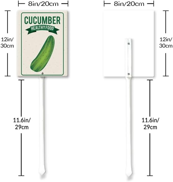 Eveokoki Aluminum Seed & Plant Labels - Plant Markes for Seedlings-Plant Tags for Pots - Garden Signs for Vegetable - Durable Markers for Plants Outdoor Waterproof - Garden Decor for Farmhouse-VerdiqueGarden