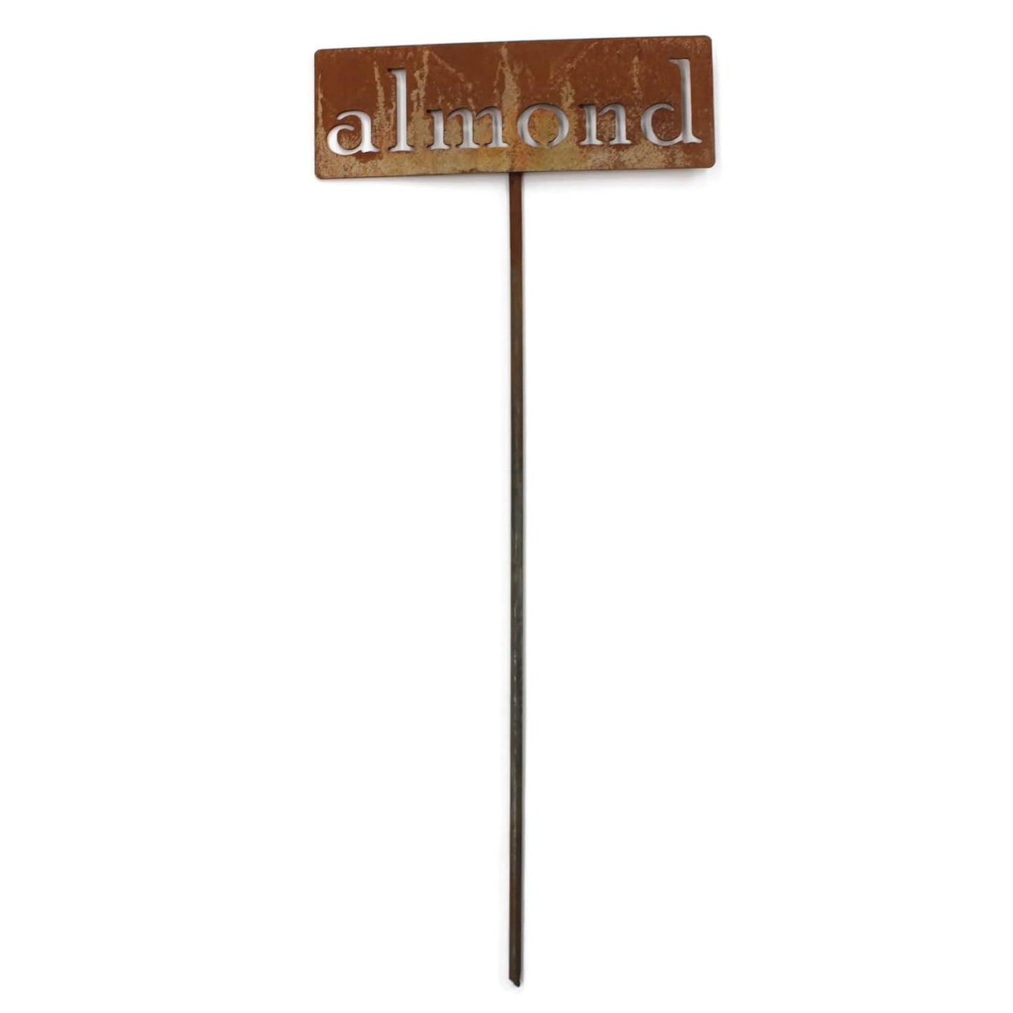 Classic Metal Garden Markers 19 Inches Tall (almond, Naturally Rusted)-VerdiqueGarden