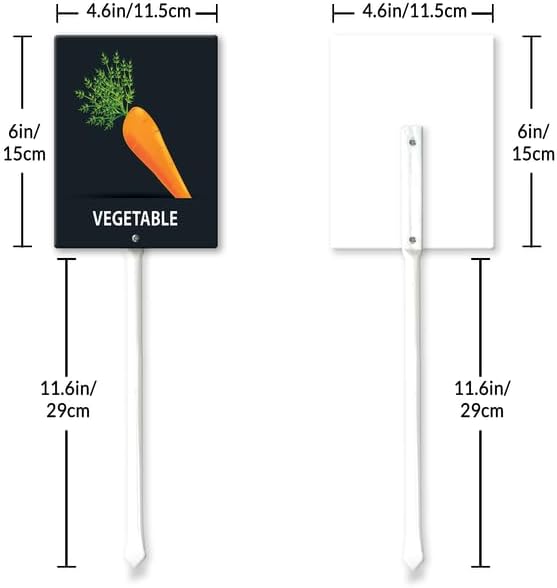 Eveokoki Aluminum Seed & Plant Labels - Plant Markes for Seedlings-Plant Tags for Pots - Garden Signs for Vegetable - Durable Markers for Plants Outdoor Waterproof - Garden Decor for Farmhouse-VerdiqueGarden