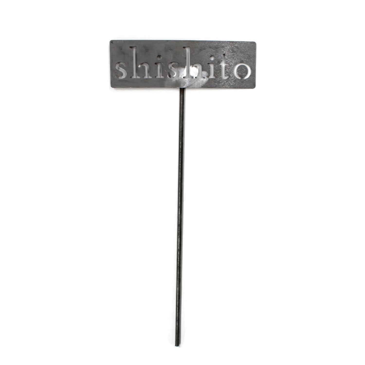 Classic Metal Garden Markers 19 Inches Tall (shishito, Raw, Unfinished Steel (will rust with time))-VerdiqueGarden