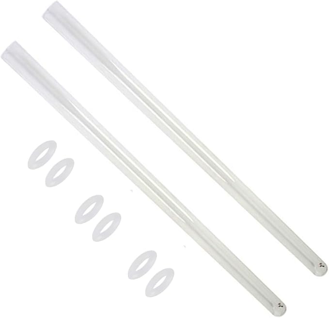 HQUA-OWS-6Q Quartz Sleeve for OWS 6GPM Water Purifier, 2Pack, 6 O-Rings Included.-VerdiqueGarden