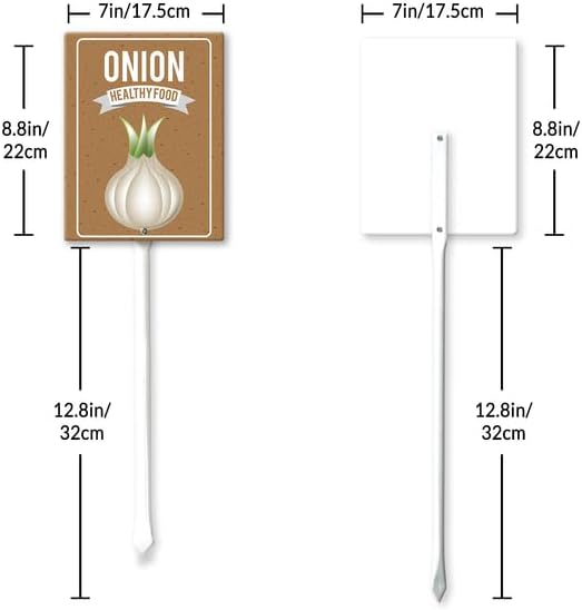 Eveokoki Aluminum Seed & Plant Labels - Plant Markes for Seedlings-Plant Tags for Pots - Garden Signs for Vegetable - Durable Markers for Plants Outdoor Waterproof - Garden Decor for Farmhouse-VerdiqueGarden