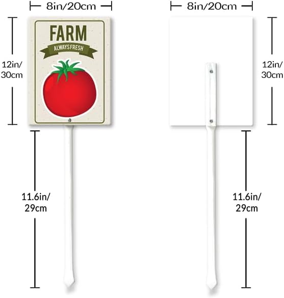 Eveokoki Aluminum Seed & Plant Labels - Plant Markes for Seedlings-Plant Tags for Pots - Garden Signs for Vegetable - Durable Markers for Plants Outdoor Waterproof - Garden Decor for Farmhouse-VerdiqueGarden
