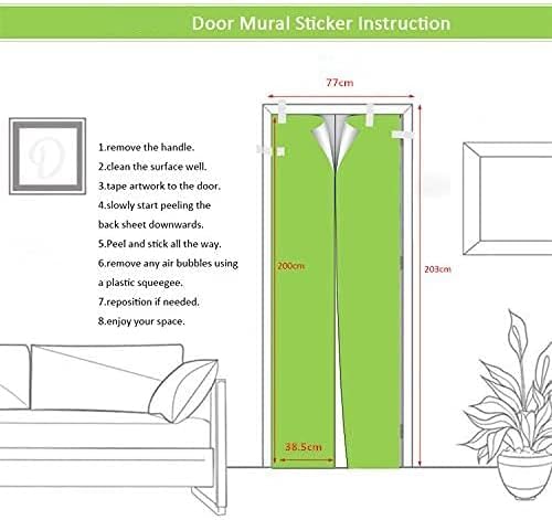 Door Wallpaper Self-Adhesive Door Poster 3D Door Picture - Gang in Tuscany - Door Film Photo Wallpaper Premium PVC Waterproof Door Sticker Wall Sticker for Bedroom Living Room Door Decoration Stickers-VerdiqueGarden