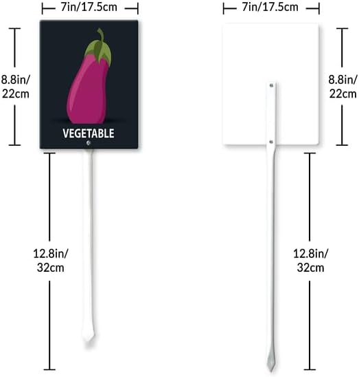 Eveokoki Aluminum Seed & Plant Labels - Plant Markes for Seedlings-Plant Tags for Pots - Garden Signs for Vegetable - Durable Markers for Plants Outdoor Waterproof - Garden Decor for Farmhouse-VerdiqueGarden