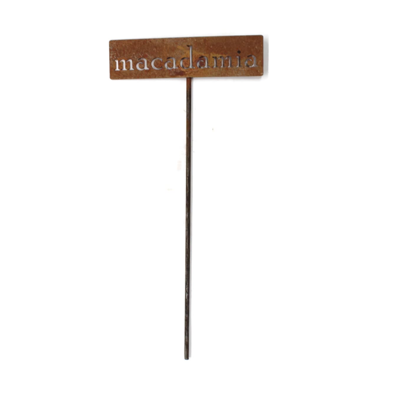 Classic Metal Garden Markers 19 Inches Tall (macadamia, Naturally Rusted)-VerdiqueGarden