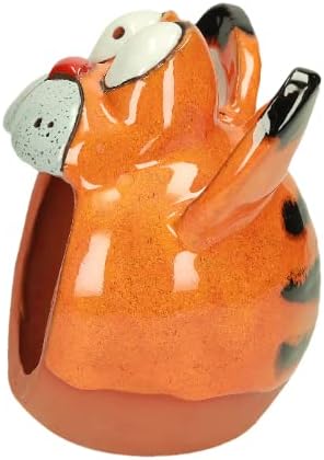 Ceramic Garden Decor - Cat Lawn Stake - Bird Feeder - Outdoor Statue - Perfect, Unique Gifts for Gardeners Woman, Men - Handmade, Frostproof-VerdiqueGarden