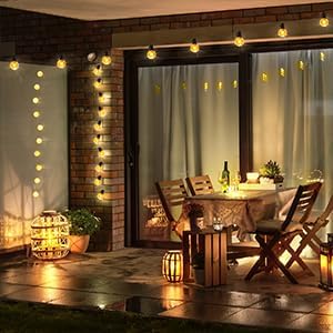 Lightdot 200FT Outdoor String Lights, LED Bistro String Lights with Shatterproof G40 Vintage Bulbs, 2200K Dimmable, Waterproof Hanging Lights for Porch, Deck, Garden, Backyard, Balcony - ETL Listed-VerdiqueGarden