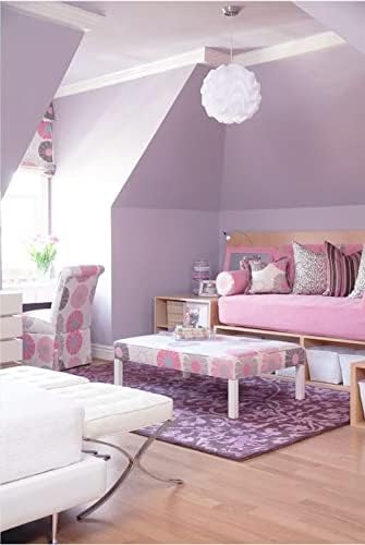 Dimoon 118''x17.7'' Purple Peel and Stick Wallpaper Contact Paper Modern Self Adhesive Wall Paper Removable Renter Friendly Textured Solid Color Shelf Cabinet Vinyl Roll (118''x17.7'',Light Purple)-VerdiqueGarden