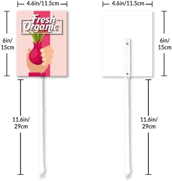 Eveokoki Aluminum Seed & Plant Labels - Plant Markes for Seedlings-Plant Tags for Pots - Garden Signs for Vegetable - Durable Markers for Plants Outdoor Waterproof - Garden Decor for Farmhouse-VerdiqueGarden