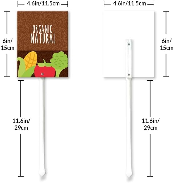 Eveokoki Aluminum Seed & Plant Labels - Plant Markes for Seedlings-Plant Tags for Pots - Garden Signs for Vegetable - Durable Markers for Plants Outdoor Waterproof - Garden Decor for Farmhouse-VerdiqueGarden