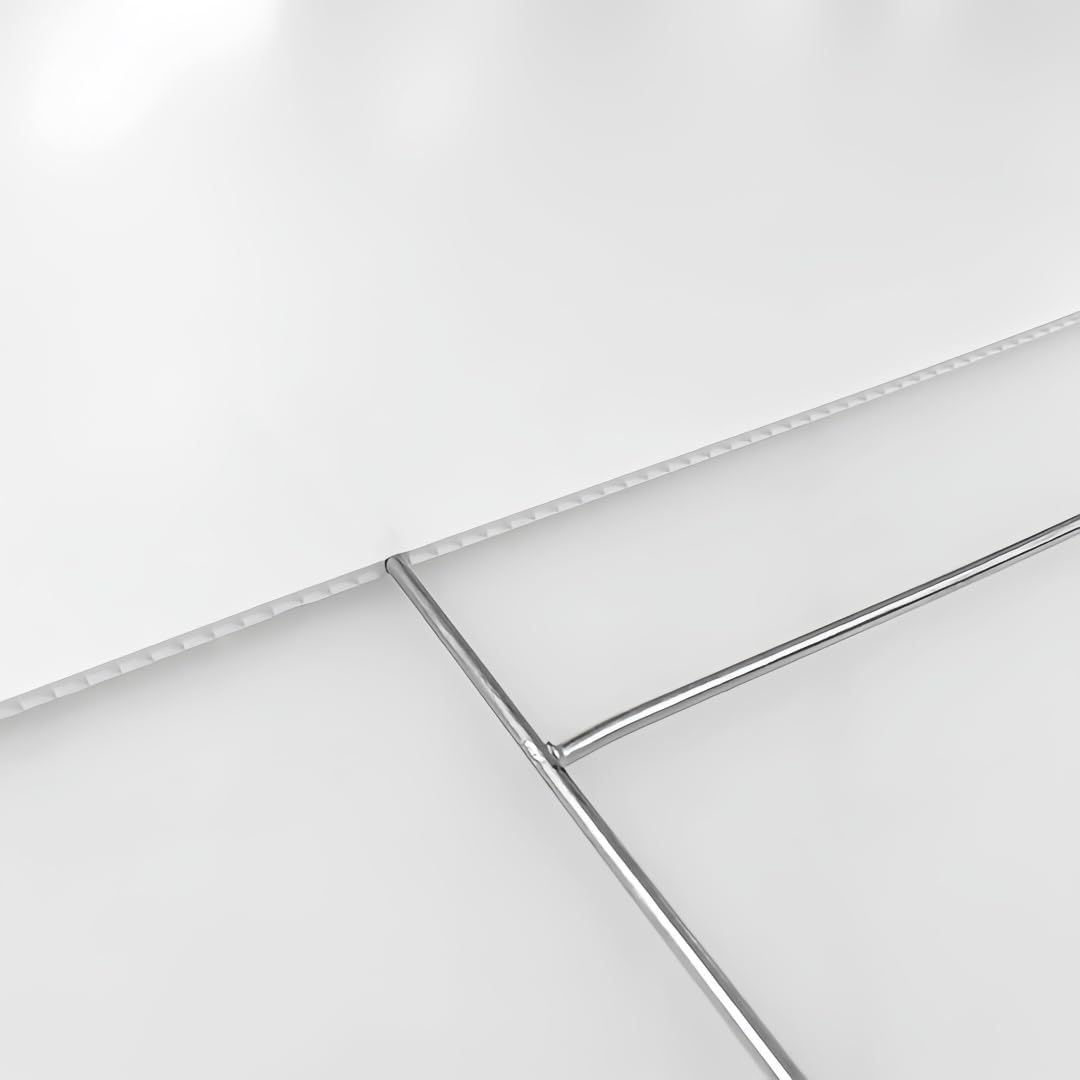 25 Pack Heavy Duty Metal H-Stakes H Frame Wire Stakes, 17'' x 7'' Yard Sign Stake for 4mm Corrugated Signs-VerdiqueGarden