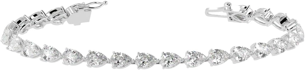 Houston Diamond District 2 to 28 Carat Lab Grown Diamond Classic Tennis Bracelet, 4-Prong Setting for Women (E-F Color, VS2-SI1 Clarity)