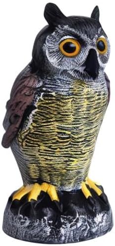 Galashield Owl Decoy to Scare Birds Away | Plastic Owls to Scare Birds Away | Owl Statue for Garden & Outdoors-VerdiqueGarden