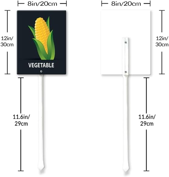 Eveokoki Aluminum Seed & Plant Labels - Plant Markes for Seedlings-Plant Tags for Pots - Garden Signs for Vegetable - Durable Markers for Plants Outdoor Waterproof - Garden Decor for Farmhouse-VerdiqueGarden