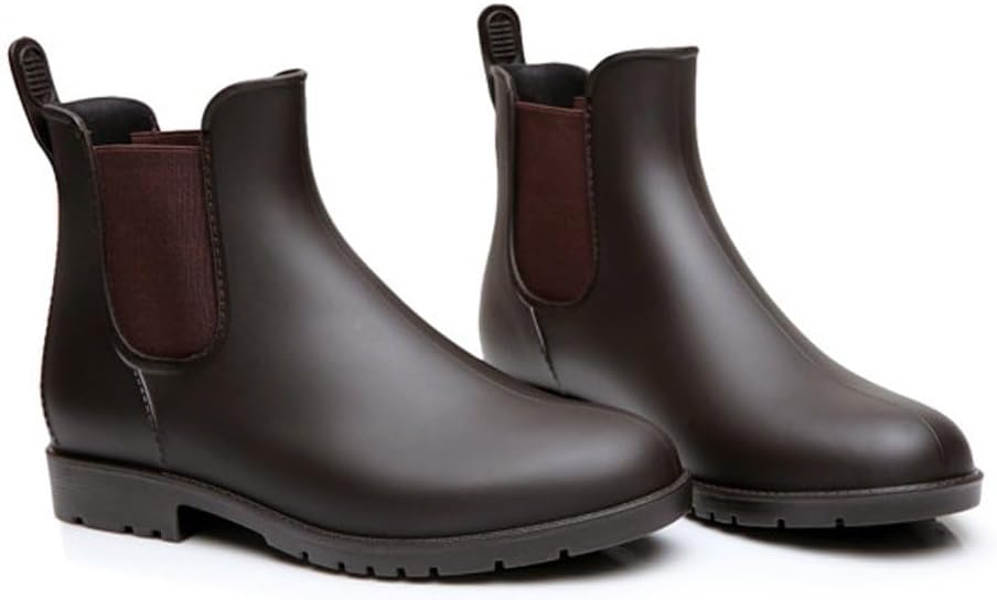 Asgard Women's Ankle Rain Boots Waterproof Chelsea Boots-VerdiqueGarden