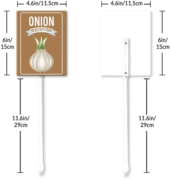 Eveokoki Aluminum Seed & Plant Labels - Plant Markes for Seedlings-Plant Tags for Pots - Garden Signs for Vegetable - Durable Markers for Plants Outdoor Waterproof - Garden Decor for Farmhouse-VerdiqueGarden