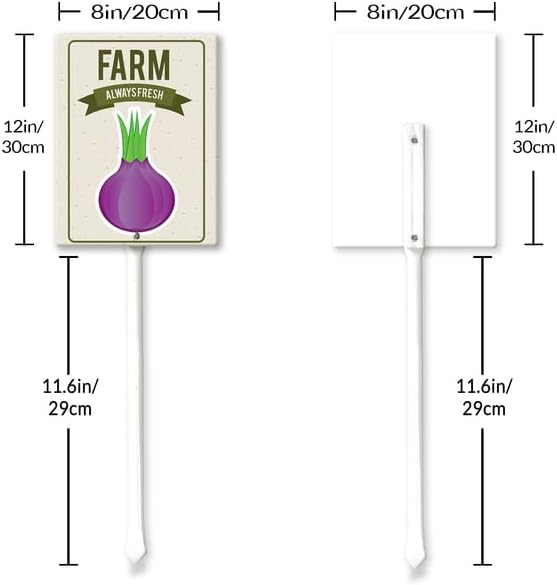 Eveokoki Aluminum Seed & Plant Labels - Plant Markes for Seedlings-Plant Tags for Pots - Garden Signs for Vegetable - Durable Markers for Plants Outdoor Waterproof - Garden Decor for Farmhouse-VerdiqueGarden