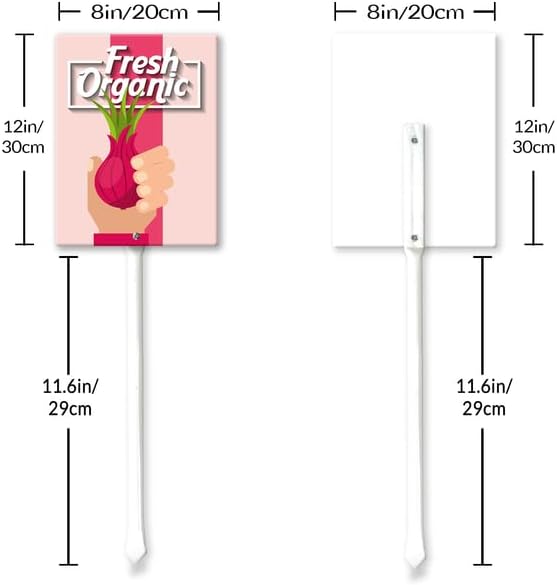 Eveokoki Aluminum Seed & Plant Labels - Plant Markes for Seedlings-Plant Tags for Pots - Garden Signs for Vegetable - Durable Markers for Plants Outdoor Waterproof - Garden Decor for Farmhouse-VerdiqueGarden