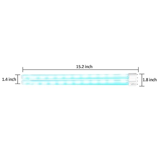 UV Light Sanitizer Replacement Light Bulb with Ozone,38W UV Light Bulb,UVC Home Disinfection Device Light Bulb,1 Count-VerdiqueGarden