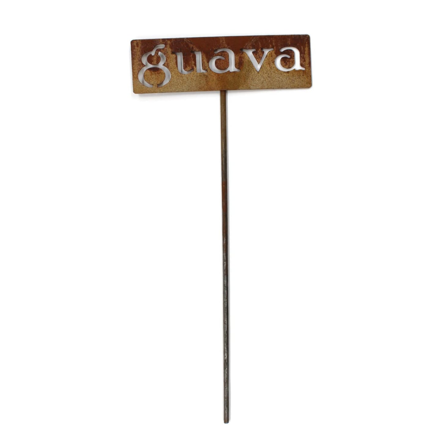 Classic Metal Garden Markers 19 Inches Tall (guava, Naturally Rusted)-VerdiqueGarden