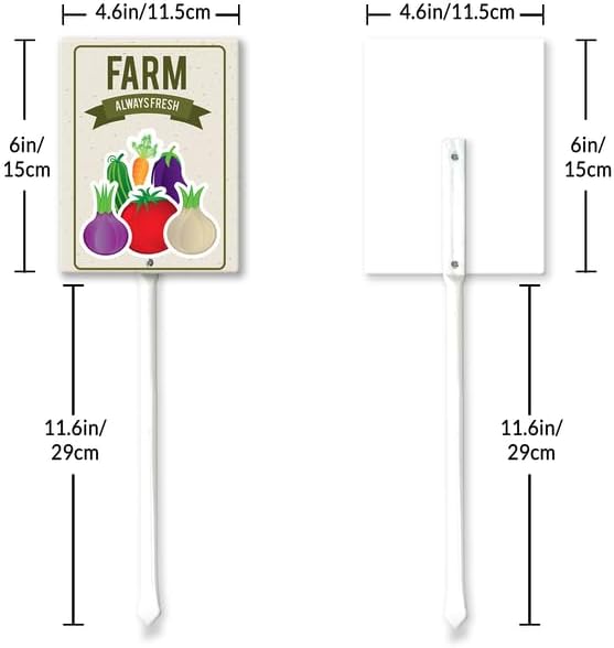 Eveokoki Aluminum Seed & Plant Labels - Plant Markes for Seedlings-Plant Tags for Pots - Garden Signs for Vegetable - Durable Markers for Plants Outdoor Waterproof - Garden Decor for Farmhouse-VerdiqueGarden