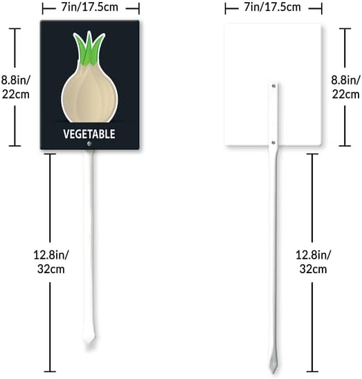 Eveokoki Aluminum Seed & Plant Labels - Plant Markes for Seedlings-Plant Tags for Pots - Garden Signs for Vegetable - Durable Markers for Plants Outdoor Waterproof - Garden Decor for Farmhouse-VerdiqueGarden