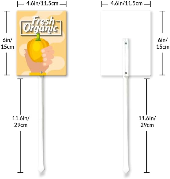 Eveokoki Aluminum Seed & Plant Labels - Plant Markes for Seedlings-Plant Tags for Pots - Garden Signs for Vegetable - Durable Markers for Plants Outdoor Waterproof - Garden Decor for Farmhouse-VerdiqueGarden