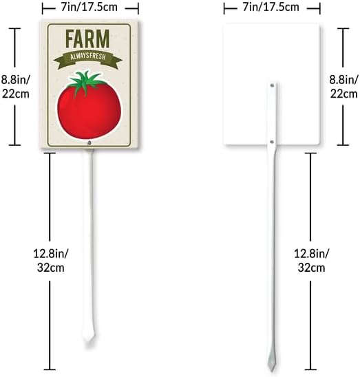Eveokoki Aluminum Seed & Plant Labels - Plant Markes for Seedlings-Plant Tags for Pots - Garden Signs for Vegetable - Durable Markers for Plants Outdoor Waterproof - Garden Decor for Farmhouse-VerdiqueGarden