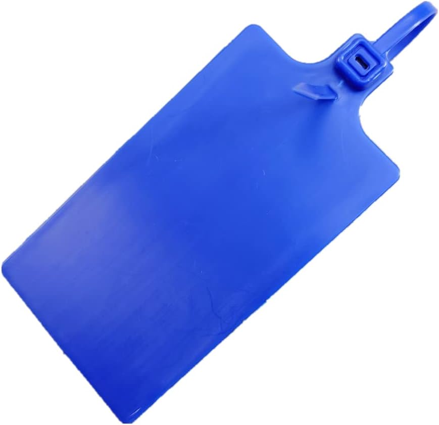 Plastic Seals Shipping Tags Logistics Use Big Sign Tie Large Label Tie, 255mm Total Length, Package of 100pcs (Navy Blue)-VerdiqueGarden