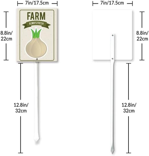 Eveokoki Aluminum Seed & Plant Labels - Plant Markes for Seedlings-Plant Tags for Pots - Garden Signs for Vegetable - Durable Markers for Plants Outdoor Waterproof - Garden Decor for Farmhouse-VerdiqueGarden