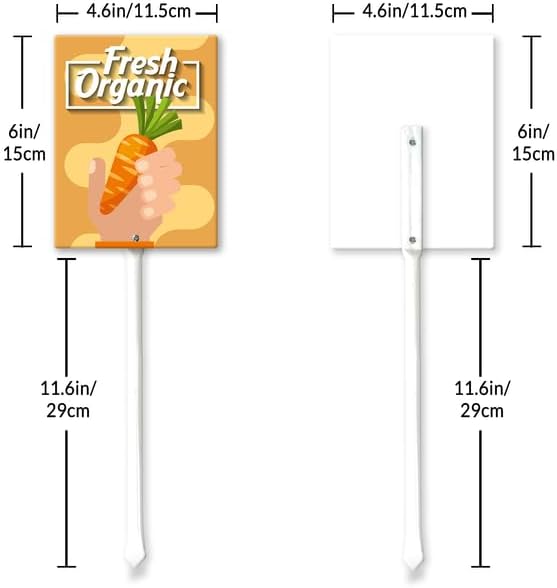 Eveokoki Aluminum Seed & Plant Labels - Plant Markes for Seedlings-Plant Tags for Pots - Garden Signs for Vegetable - Durable Markers for Plants Outdoor Waterproof - Garden Decor for Farmhouse-VerdiqueGarden