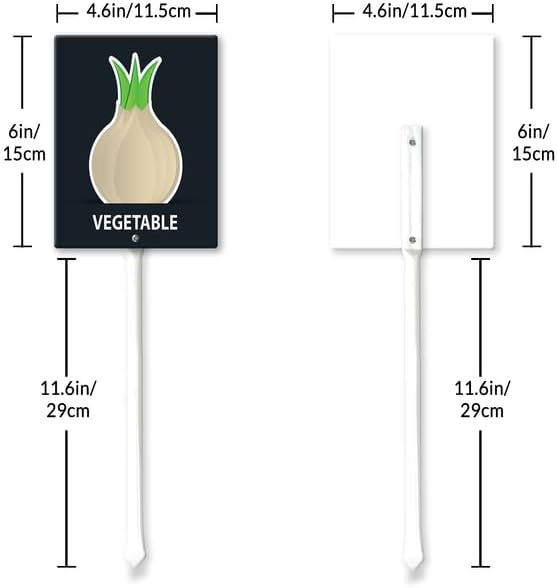 Eveokoki Aluminum Seed & Plant Labels - Plant Markes for Seedlings-Plant Tags for Pots - Garden Signs for Vegetable - Durable Markers for Plants Outdoor Waterproof - Garden Decor for Farmhouse-VerdiqueGarden