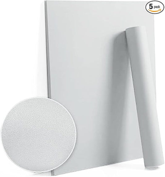 Dimoon 394''x17.7'' Grey Peel and Stick Wallpaper Contact Paper Modern Self Adhesive Wall Paper Removable Renter Friendly Textured Solid Color Shelf Cabinet Vinyl Roll (394''x17.7'',Silver Grey)-VerdiqueGarden