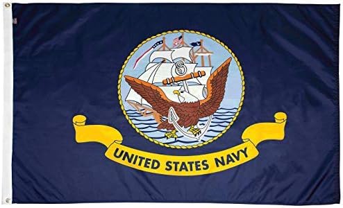 FlagSource U.S. Navy Nylon Military Flag, Made in The USA, 2x3'-VerdiqueGarden