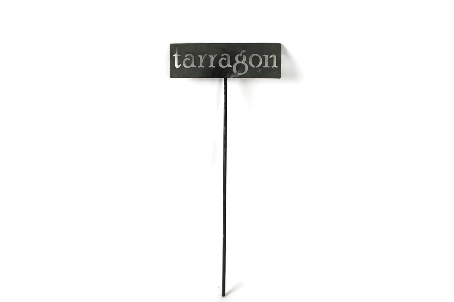 Classic Metal Garden Markers 19 Inches Tall (tarragon, Raw, Unfinished Steel (will rust with time))-VerdiqueGarden