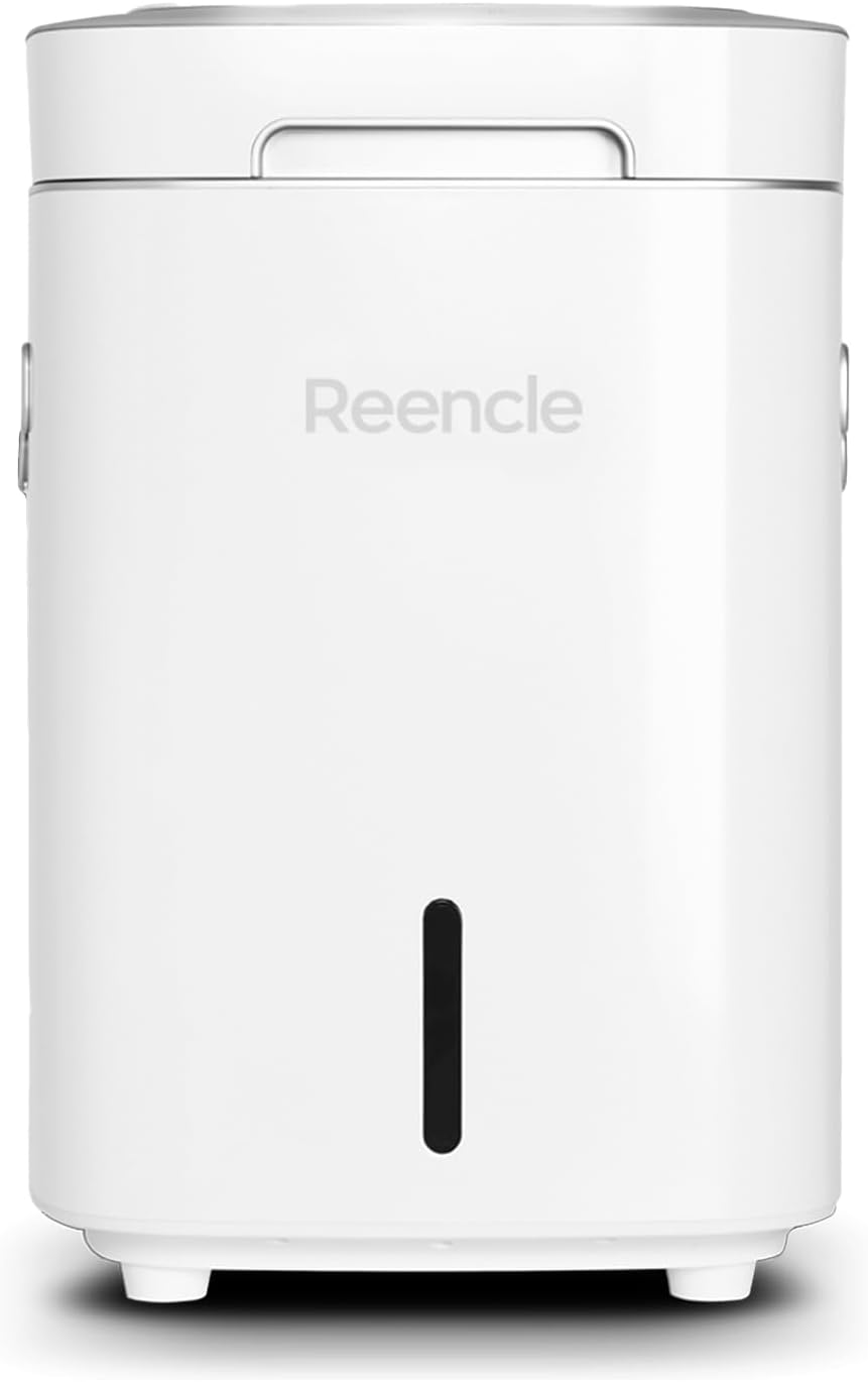 Prime Electric Composter - 14L Kitchen Composter, Decomposes Up to 2.2 lbs Food Waste Daily, Odorless Indoor Composting with Whisper-Quiet Technology & Rapid Decomposition (White)-VerdiqueGarden