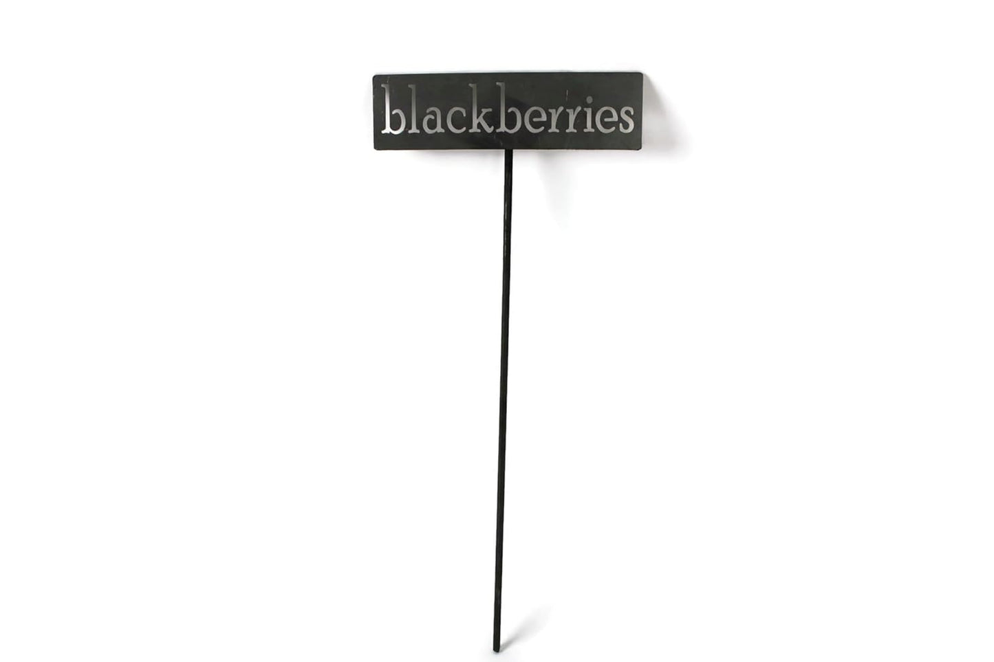 Classic Metal Garden Markers 19 Inches Tall (blackberries, Raw, Unfinished Steel (will rust with time))-VerdiqueGarden