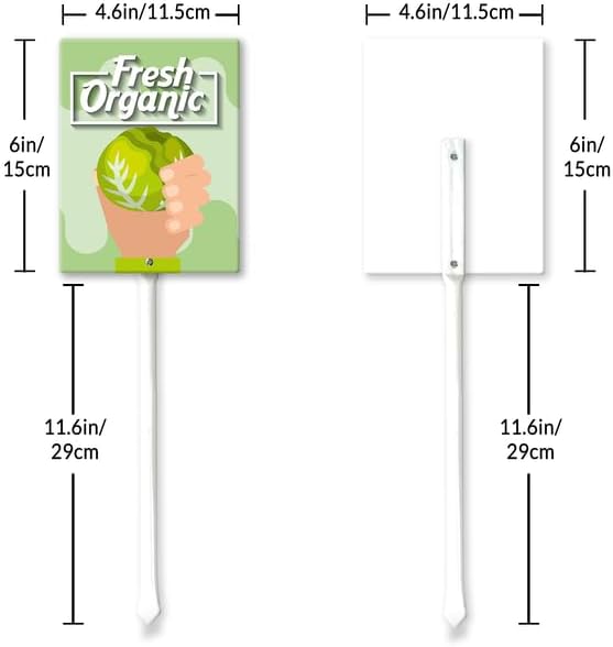 Eveokoki Aluminum Seed & Plant Labels - Plant Markes for Seedlings-Plant Tags for Pots - Garden Signs for Vegetable - Durable Markers for Plants Outdoor Waterproof - Garden Decor for Farmhouse-VerdiqueGarden