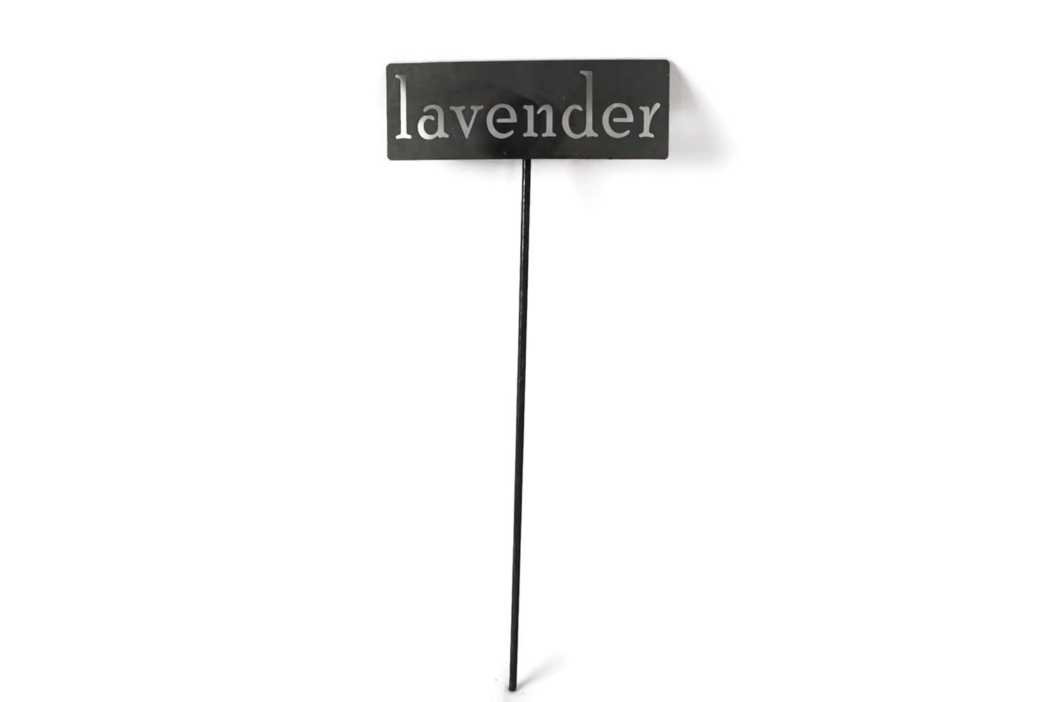 Classic Metal Garden Markers 19 Inches Tall (lavender, Raw, Unfinished Steel (will rust with time))-VerdiqueGarden