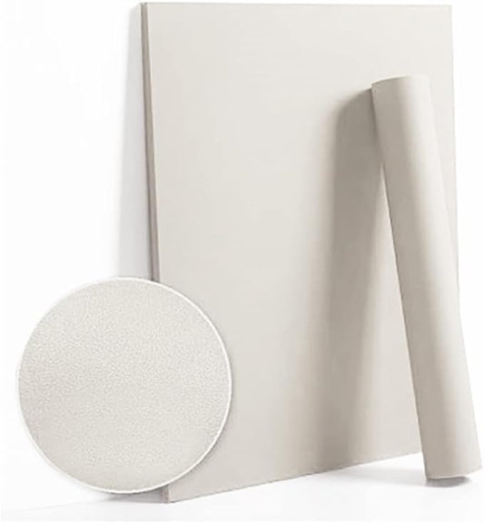 Dimoon 236''x17.7'' White Peel and Stick Wallpaper Contact Paper Modern Self Adhesive Wall Paper Removable Renter Friendly Textured Solid Color Shelf Cabinet Vinyl Roll (236''x17.7'',Off-White)-VerdiqueGarden