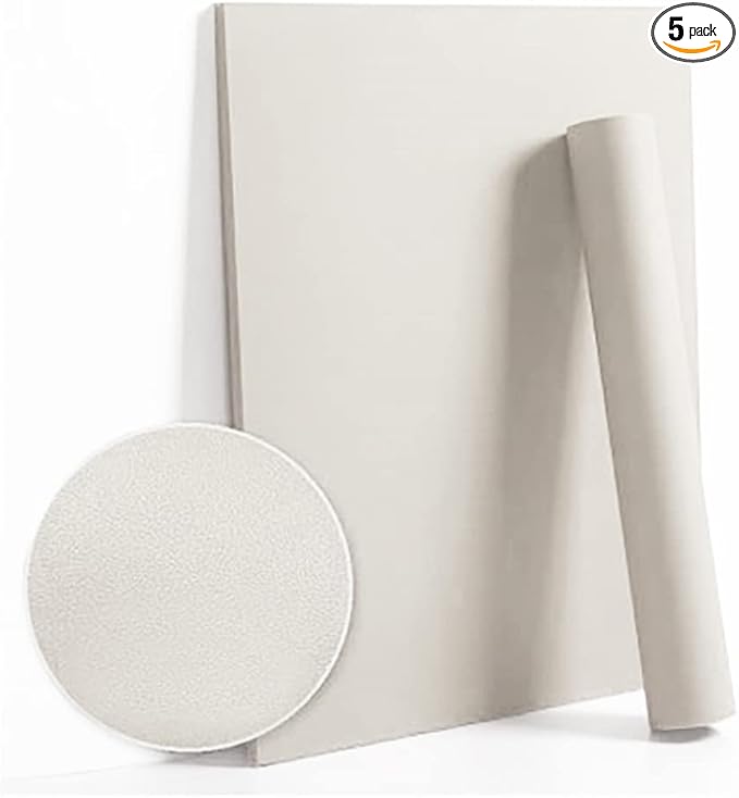 Dimoon 590''x17.7'' White Peel and Stick Wallpaper Contact Paper Modern Self Adhesive Wall Paper Removable Renter Friendly Textured Solid Color Shelf Cabinet Vinyl Roll (590''x17.7'',Off-White)-VerdiqueGarden