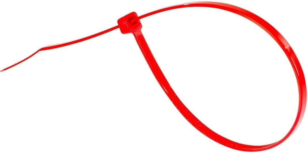 GTSE 8 Inch Red Zip Ties, 100 Pack, 50lb Strength, UV Resistant Strong Nylon Cable Ties, Self-Locking 8" Tie Wraps-VerdiqueGarden