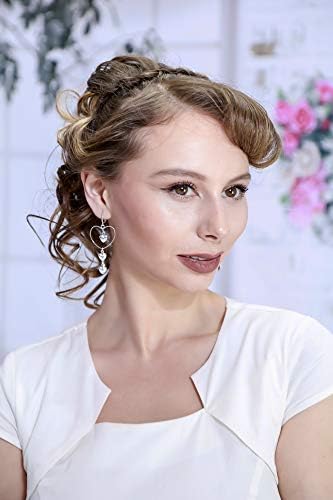 Silver Clip On Earrings For Women, They Look Pierced, Don't Pinch & Won't Fall Off, Hypoallergenic & Lightweight