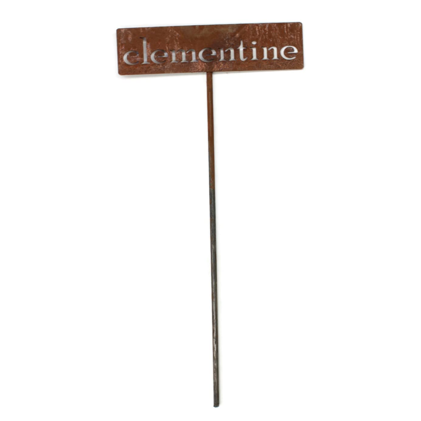 Classic Metal Garden Markers 19 Inches Tall (clementine, Naturally Rusted)-VerdiqueGarden